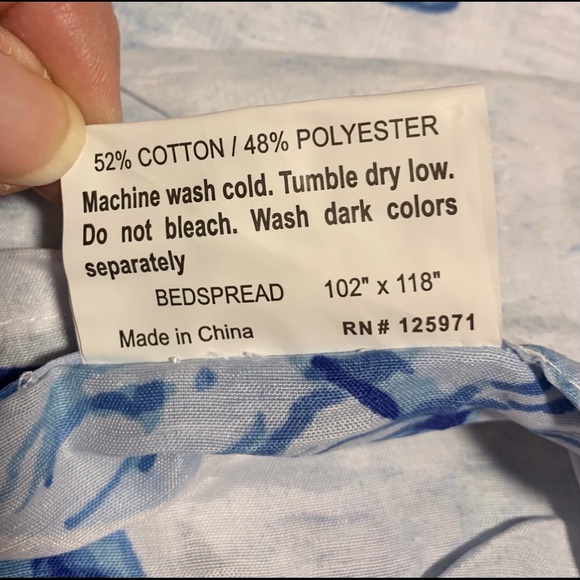 SLEEPWELL INC Bedding Ocean Breeze Plisse Queen Bedspread With Matching Shams Poshmark